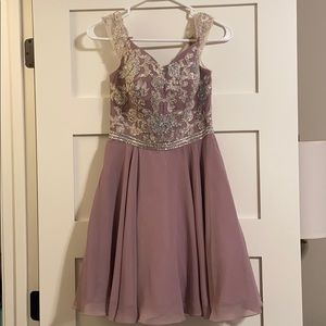 Prom Girl Homecoming Dress. Light purple